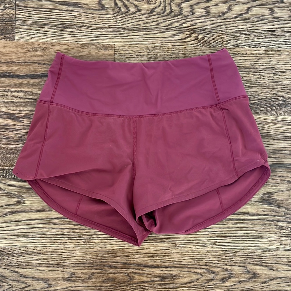 Lululemon High Rise Speed Up Shorts 2.5” inseam